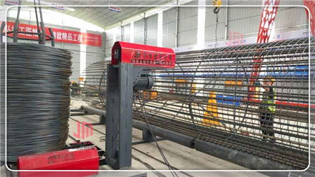 青海海北鋼筋籠滾籠機操作視頻